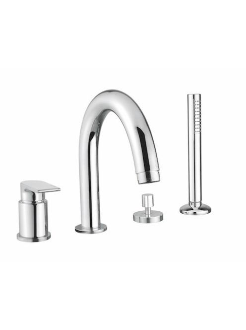 Bugnatese Simple kádperemre szerelhető 4-lyukas kádcsaptelep, króm 6655CR