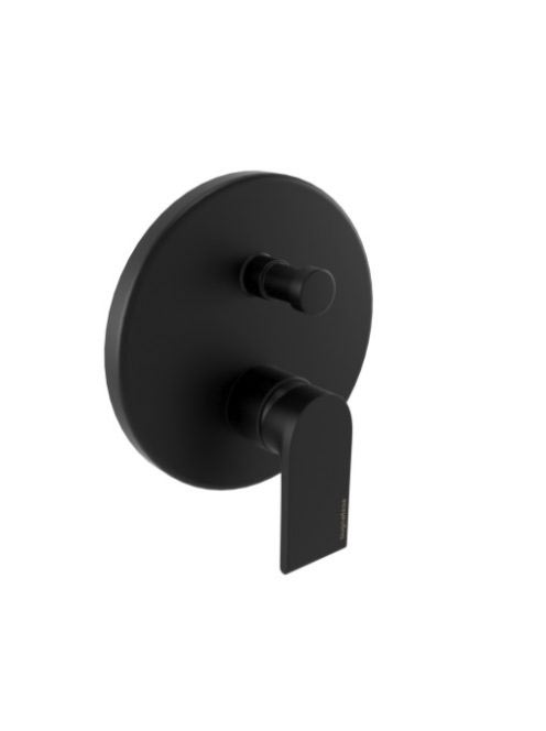 Bugnatese Simple falsík alatti zuhanycsaptelep 2 fogyasztóhoz, matt fekete 6672NE