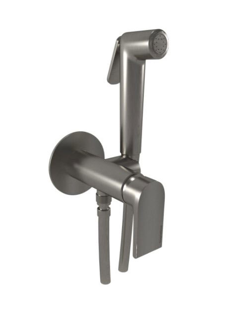 Bugnatese Simple falsík alatti bidé csaptelep zuhannyal, rozsdamentes acél hatású 6693NS