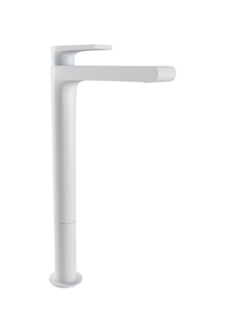 Bugnatese Simple magasított mosdócsaptelep leeresztő nélkül, matt fehér 6697SBI