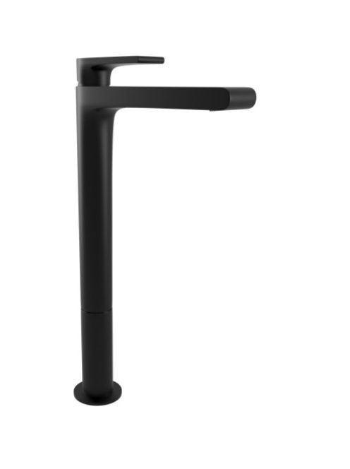 Bugnatese Simple magasított mosdócsaptelep leeresztő nélkül, matt fekete 6697SNE