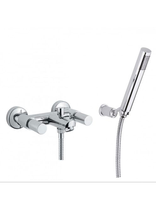 Bugnatese Moon kádcsaptelep zuhanyszettel, matt fekete 7102NE