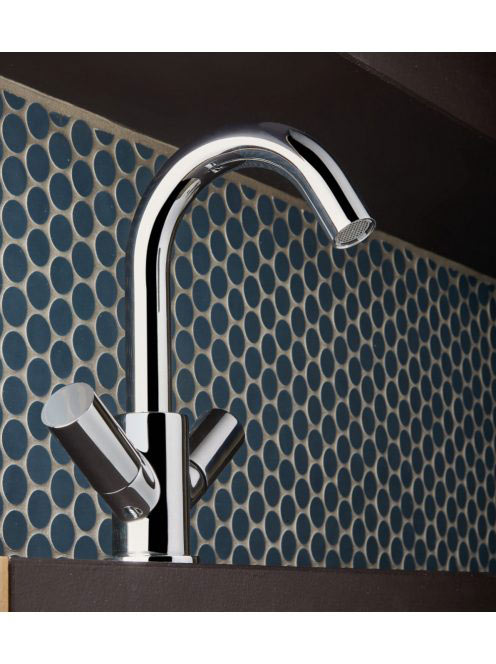 Bugnatese Moon mosdócsaptelep click-clack leeresztővel, króm 7134SCCR