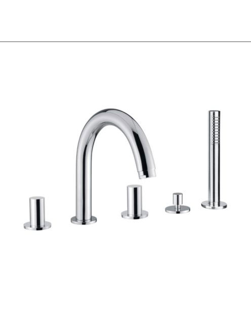 Bugnatese Moon peremre szerelhető 5 lyukas kádcsaptelep, króm 7180CR