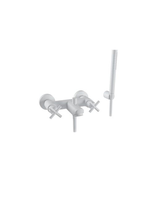 Bugnatese Rodos kádcsaptelep zuhanyszettel, matt fehér 7300BI