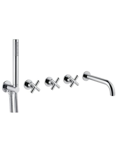 Bugnatese Rodos falsík alatti zuhanyrendszer, króm 7319CR