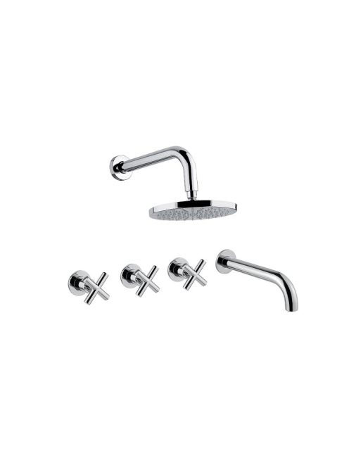 Bugnatese Rodos falsík alatti zuhanyrendszer, króm 7328CR