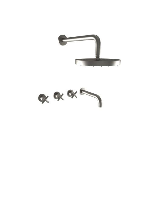 Bugnatese Rodos falsík alatti zuhanyrendszer, szálcsiszolt nikkel 7328NS