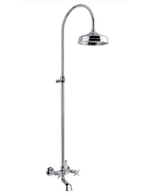 Bugnatese Princeton zuhanyrendszer kádkifolyóval, bronz 801CBR