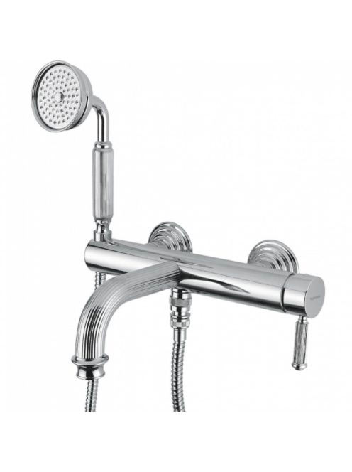 Bugnatese Athena kádcsaptelep zuhanyszettel, szálcsiszolt nikkel 8502NS