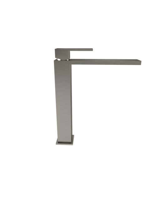 Bugnatese Tetris magasított mosdócsaptelep click-clack leeresztővel, szálcsiszolt nikkel 9117SCNS