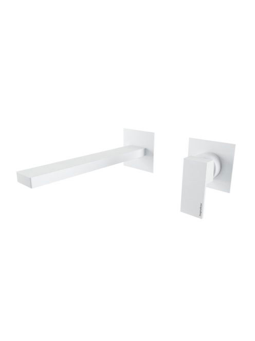 Bugnatese Tetris falsík alatti 2-lyukas mosdócsaptelep click-clack leeresztővel, 21 cm-es kifolyóval, matt fehér 9146SCBI