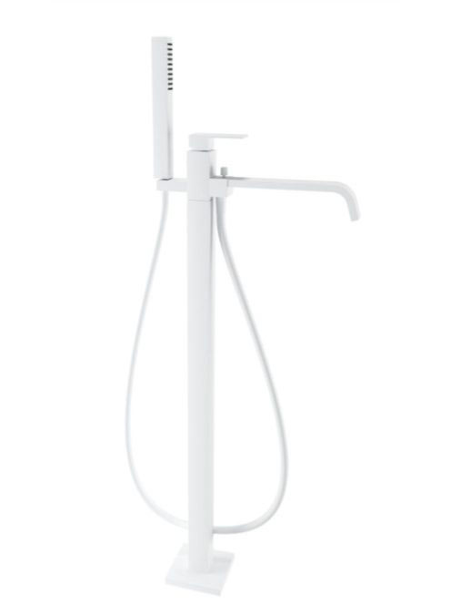 Bugnatese Tetris szabadonálló kádcsaptelep kézizuhannyal, matt fehér 9160BI