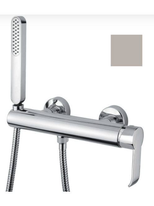 Bugnatese Tess zuhanycsaptelep zuhanyszettel, rozsdamentes acél hatású 9635NS