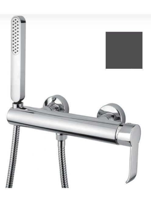 Bugnatese Tess zuhanycsaptelep zuhanyszettel, matt fekete 9635NE