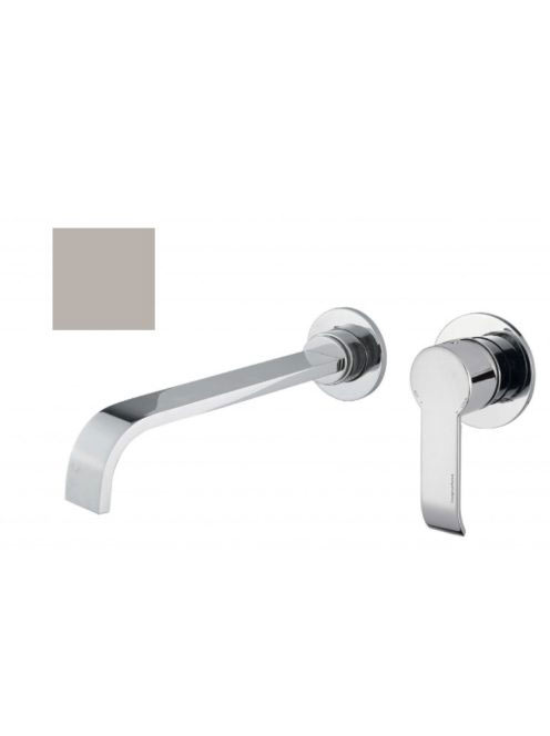 Bugnatese Tess falsík alatti mosdócsaptelep 21 cm-es kifolyóval click-clack leeresztővel, rozsdamentes acél hatású 9645SCNS