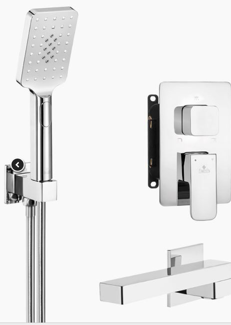 Deante Azalia kádtöltő készlet kihúzható kifolyócsővel, falsík alatti egységgel 