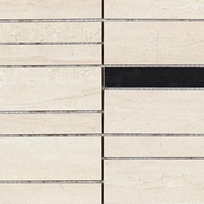 Valore Capri Cream Mozaik 25 x 75 dekorcsempe