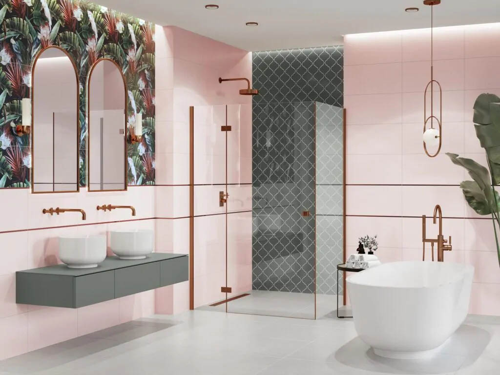Ceramika Color Perla Pink Csempe és Padlólap