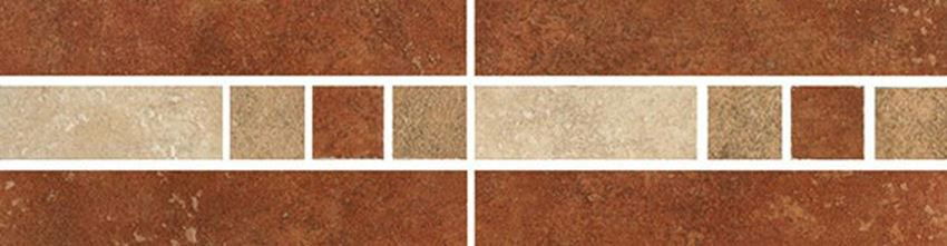 Ceramika Gres Java JAV 03 listwa dekorcsík 8x33 cm