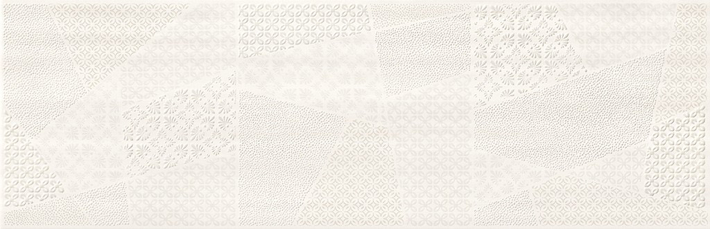 Cersanit Ferano White Patchwork Inserto Satin ND859-004 falicsempe 24 x 74