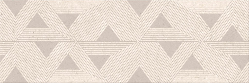 Cersanit Fernetti Stone Geometric Shine Cream Matt dekorcsempe 20x60 cm