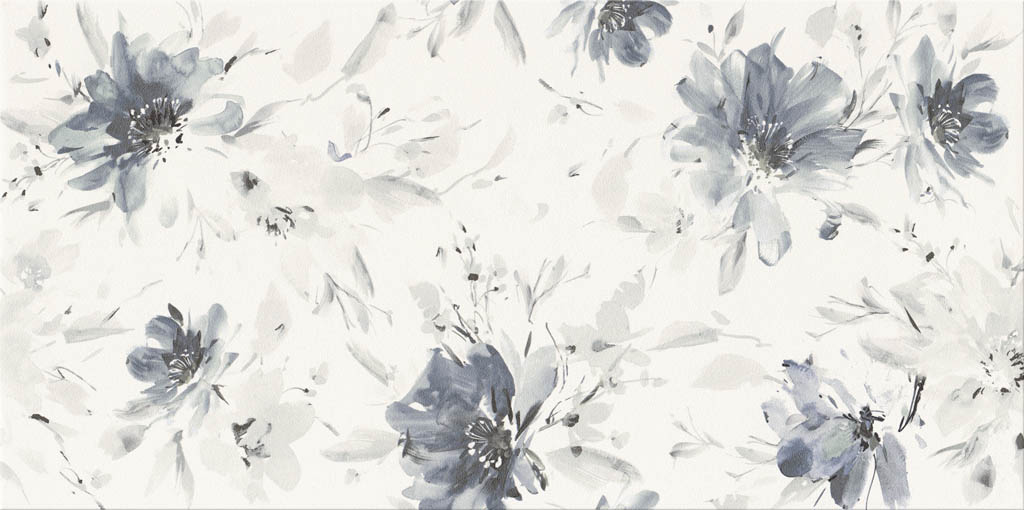 Cersanit Floral Landscape White Inserto Micro dekorcsempe 29,8x59,8