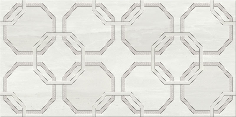 Cersanit dekorcsempe Cersanit City light grey geo WD613-011 dekorcsempe