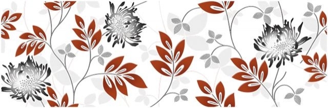 Colorker Decorado Spring Carmin,Negro falicsempe 20 x 60,5 cm