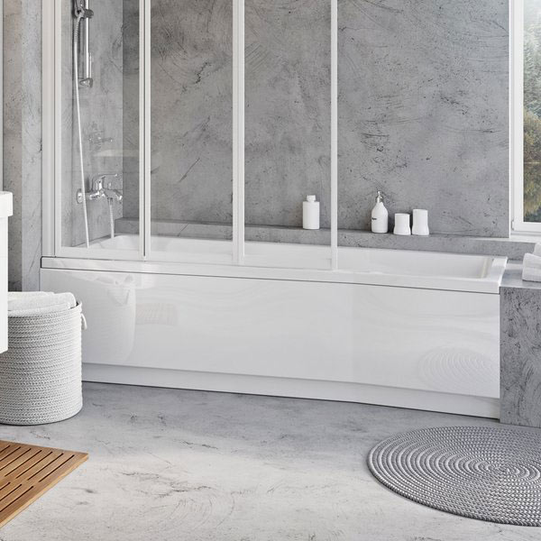 Ravak Be Happy II előlap 150 Jobb fehér akrilkádhoz 