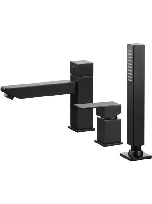 Deante Anemon kádperemre szerelhető kádtöltő csaptelep, fekete BBZ N13M