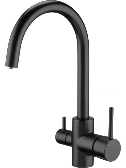 Deante fekete mosogató csaptelep vízszűrő csatlakozóval BCHN64M