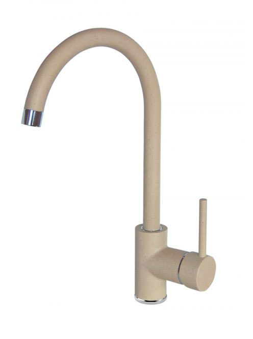 Deante Nemezja magasított konyhai csaptelep, homok/króm BEN_762M
