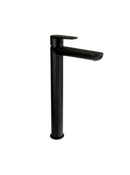 Deante Alpinia egykaros magasított mosdó csaptelep, matt fekete BGA_N20K
