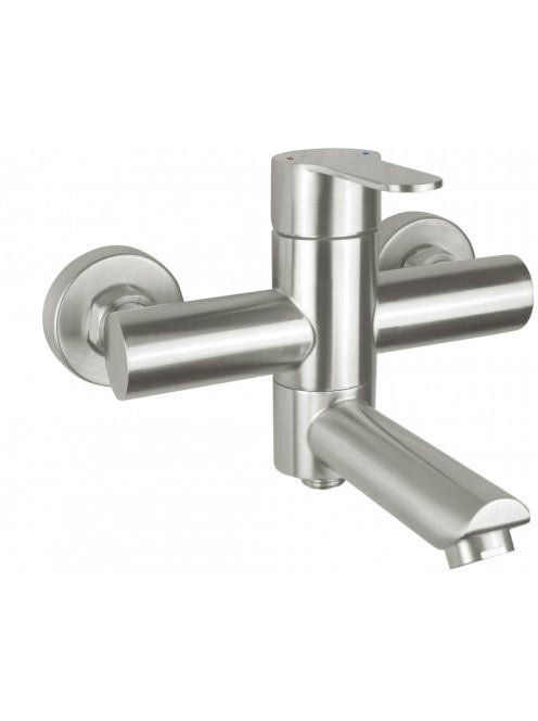 Deante Lupo rozsdamentes acél hatású kádcsaptelep, behajtható kifolyóval BLU_F10M