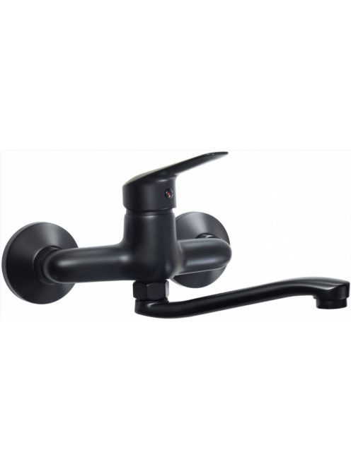 Deante Boro fekete fali mosogató csaptelep BMO N50M