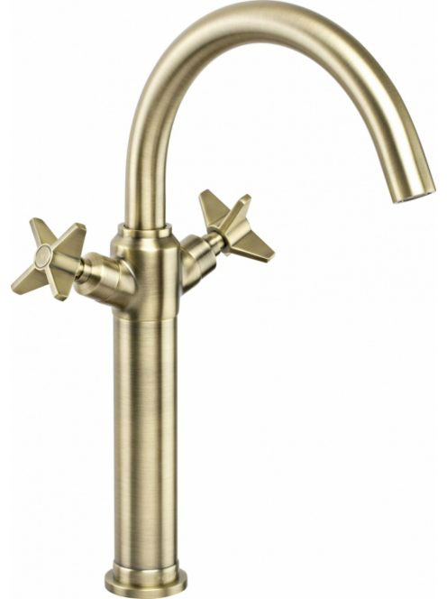 Deante Temisto magasított mosdó csaptelep click-clack leeresztővel, Szálcsiszolt Bronz BQT M25D