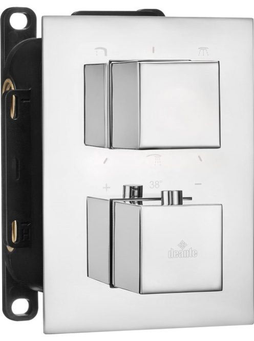 Deante Box falon belüli termosztatikus szögletes csaptelep, króm BXY 0EAT