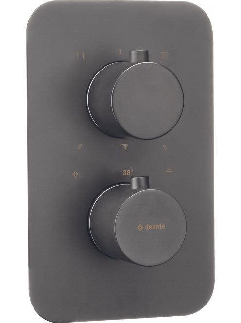 Deante Box falon belüli termosztatikus csaptelep, titánium BXY_DEBT