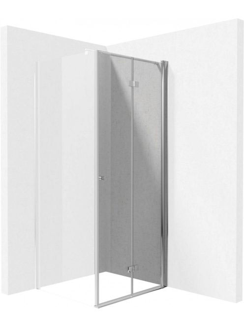 Deante Kerria Plus összecsukható zuhanyajtó 80x200 cm (króm+transparent) KTSX042P