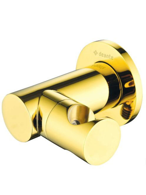 Deante Cascada zuhanycsatlakozó zuhanyfej tartóval, arany NAC Z57K