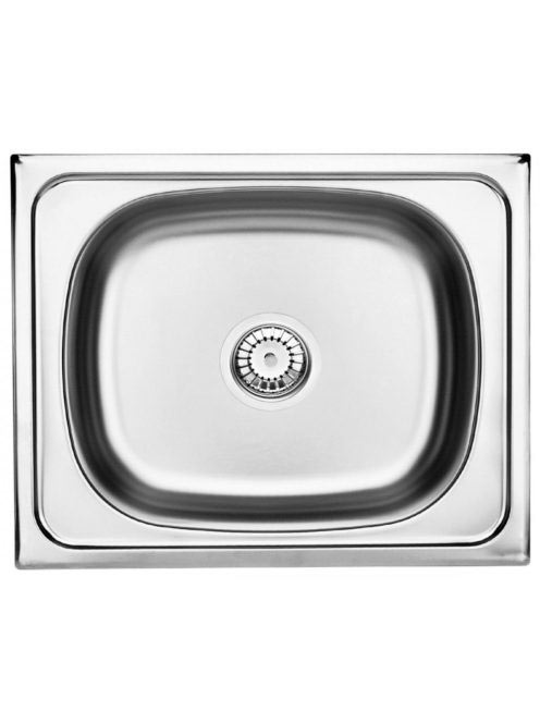 Deante Techno 1 medencés rozsdamentes acél mosogató 50x40 cm, szatén ZEU 010A