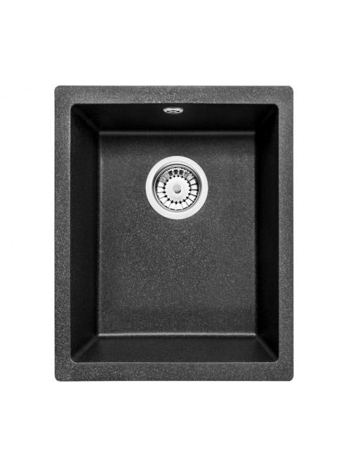 Deante Corda 1 medencés gránit mosogató 38x46 cm csepegtető nélkül, grafit metál ZQA G10B