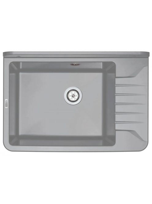 Deante Garden egymedencés műanyag fali kiöntő 50,5x35 cm, ipari felhasználásra, szürke ZYT 311A