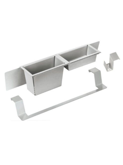 Deante Magnetic mosogató tartozék szett, csiszolt acél ZZMK011O