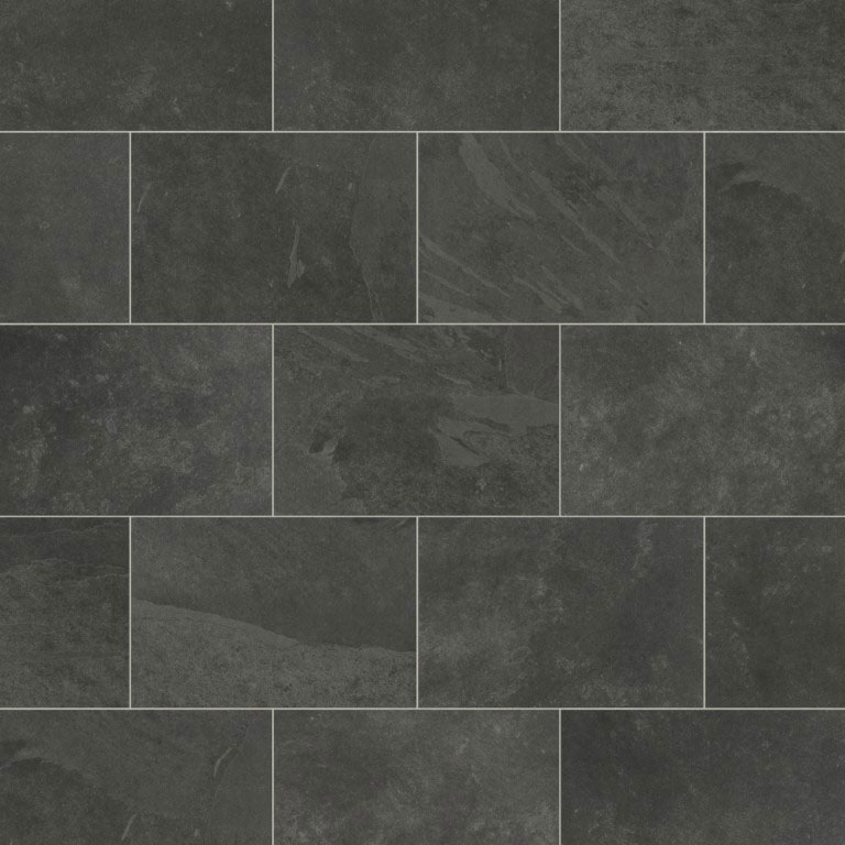 Designflooring Rubens Black Riven Slate Vinyl ST15 padlólap
