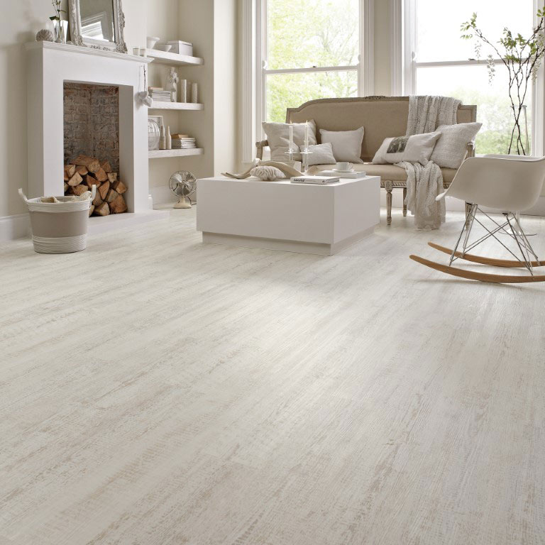 Designflooring Rubens White Painted Oak Vinyl KP105 padlólap