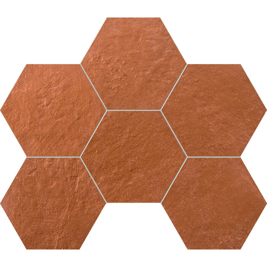 Tubadzin M-Crude Hex Copper mozaik 22,1x28,9 cm