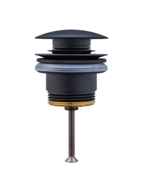 Duravit Click-Clack matt fekete leeresztőszelep túlfolyós mosdókhoz 0050524600