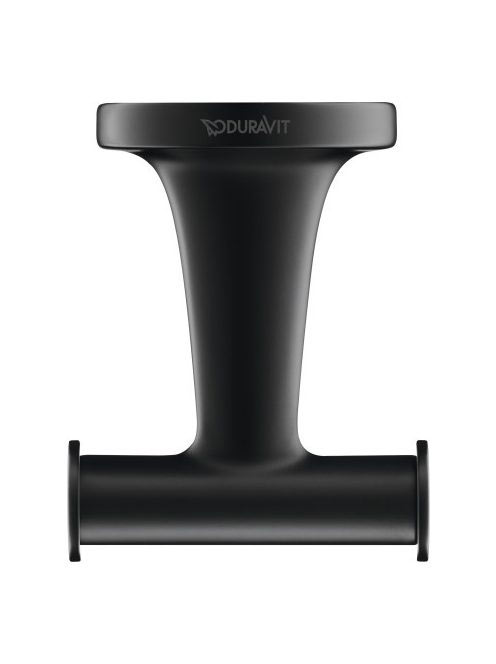 Duravit Starck T dupla ágú törölköző akasztó, matt fekete 0099304600